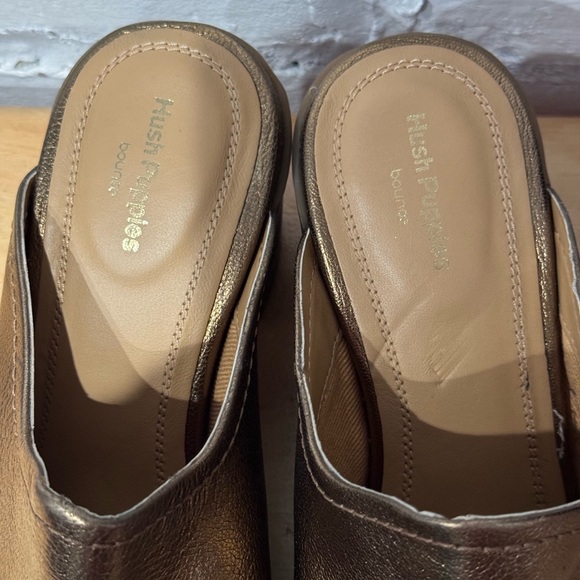 Hush Puppies Women’s Hannah Mules Bronze‎ Gold Metallic - Picture 6 of 7